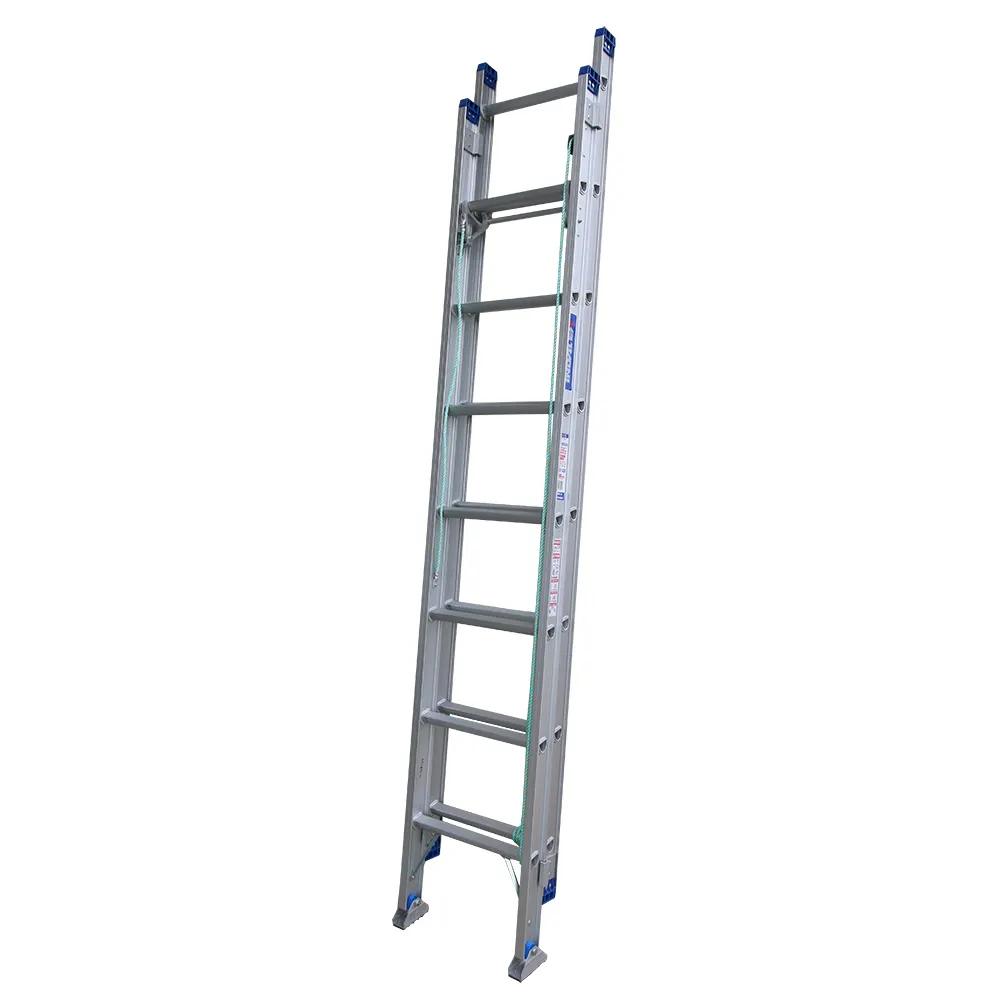 INDALEX 180kg Pro 2.6m-4.1m Aluminium Extension Ladder-Swivel Feet PROX14-SF