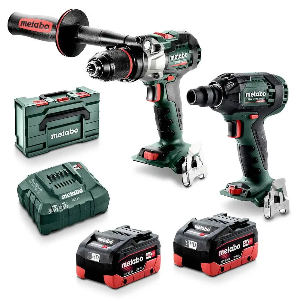 METABO 18V Brushless 2 Piece 2 x 8.0Ah Combo Kit AU68203180