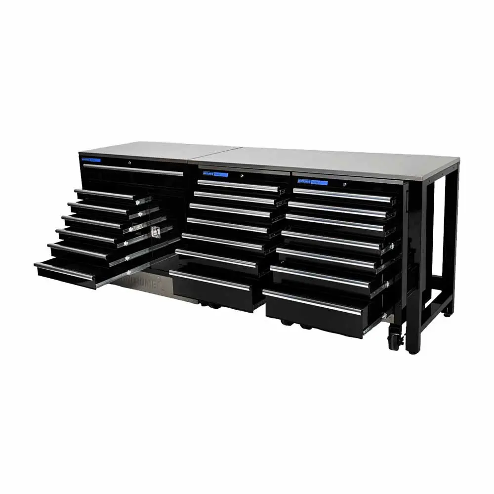 KINCROME 4 Piece 21 Drawer Trade Centre Workshop Set K7374