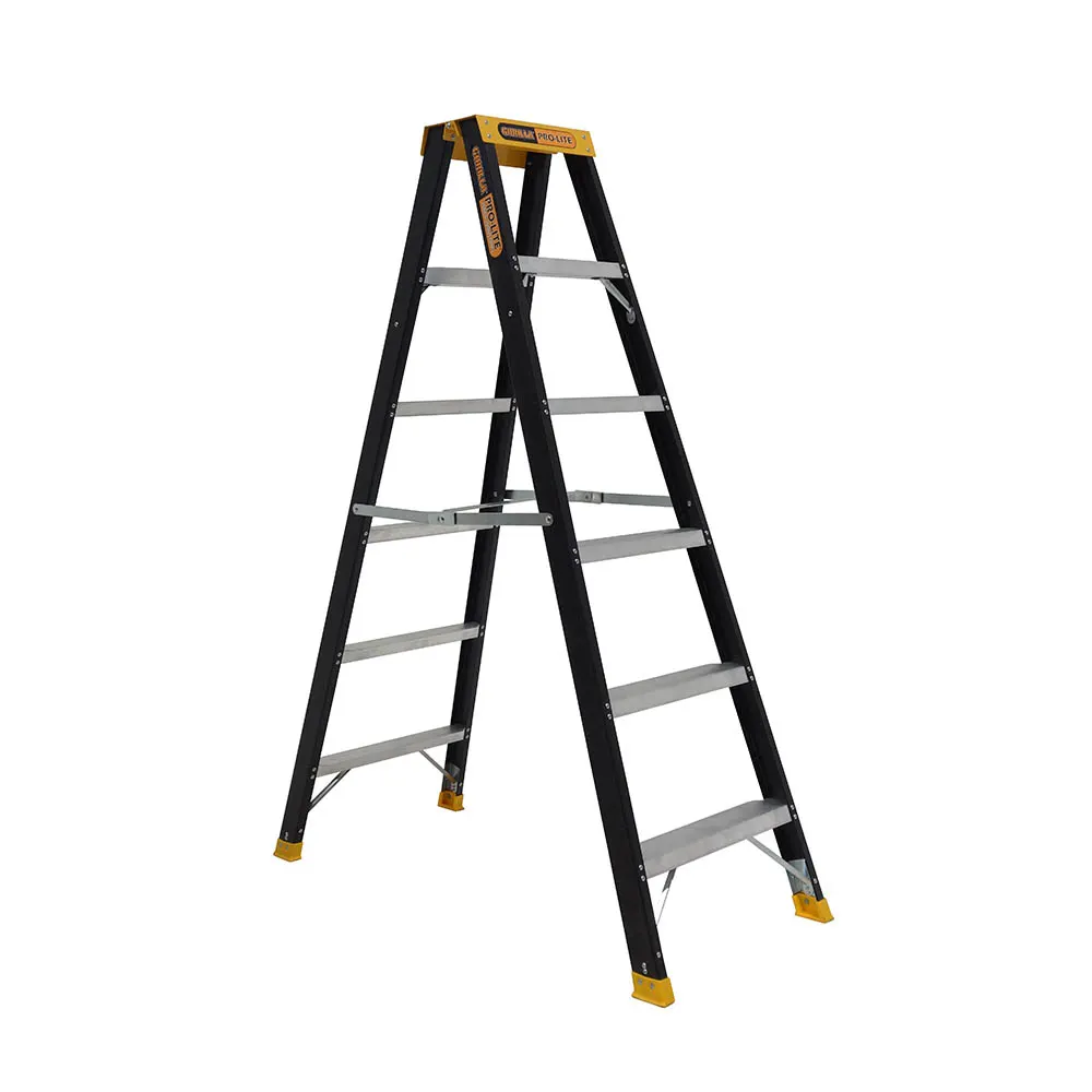 GORILLA 150kg Pro-Lite 6 Step Fibreglass Double Sided Ladder FSM006-PRO
