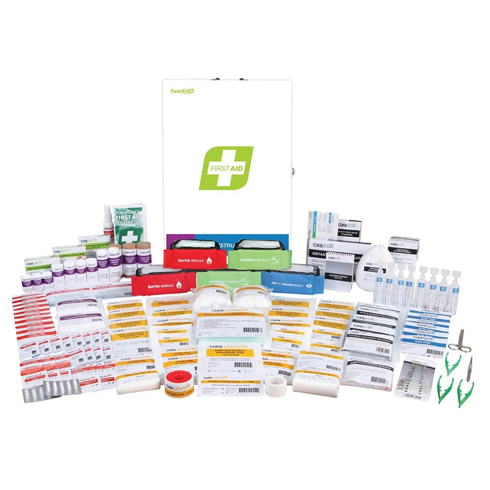 FASTAID R4 Constructa Medic First Aid Kit Metal Wall Mount FAR4C10