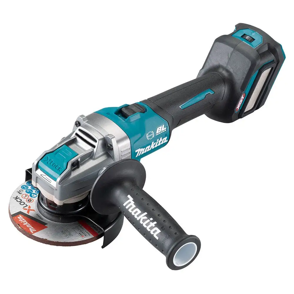 MAKITA 40V Max XGT Brushless X-Lock 2 x 4.0Ah 125mm Slide Switch Angle Grinder Kit GA041GM202