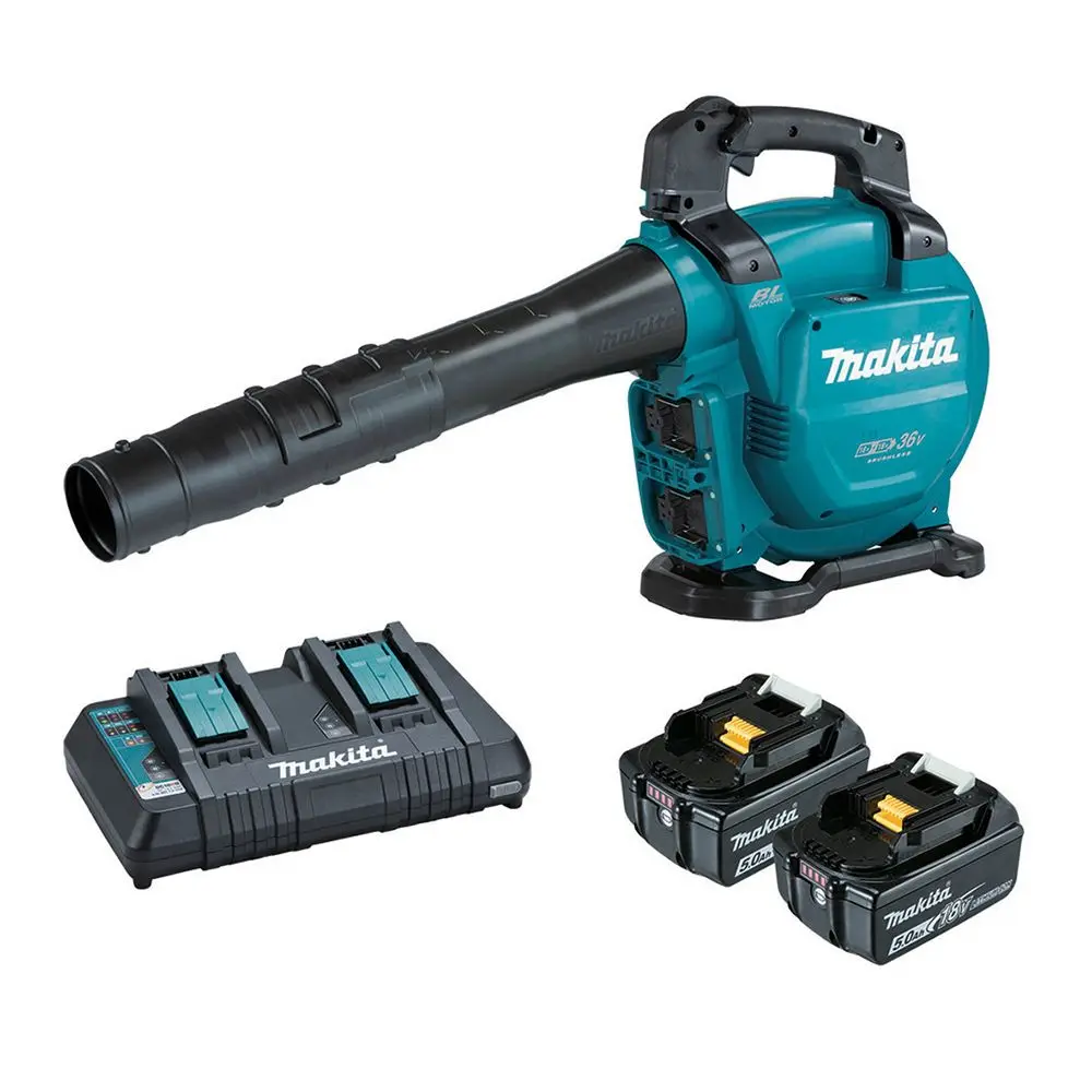 MAKITA 36V (18Vx2) Brushless 2 x 5.0Ah Blower/Vacuum Kit DUB363PT2V