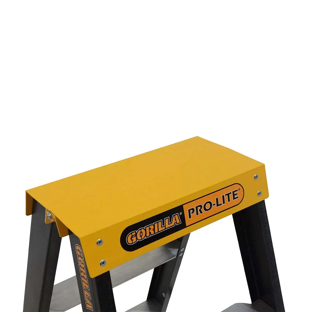 GORILLA 150kg Pro-Lite 8 Step Fibreglass Double Sided Ladder FSM008-PRO