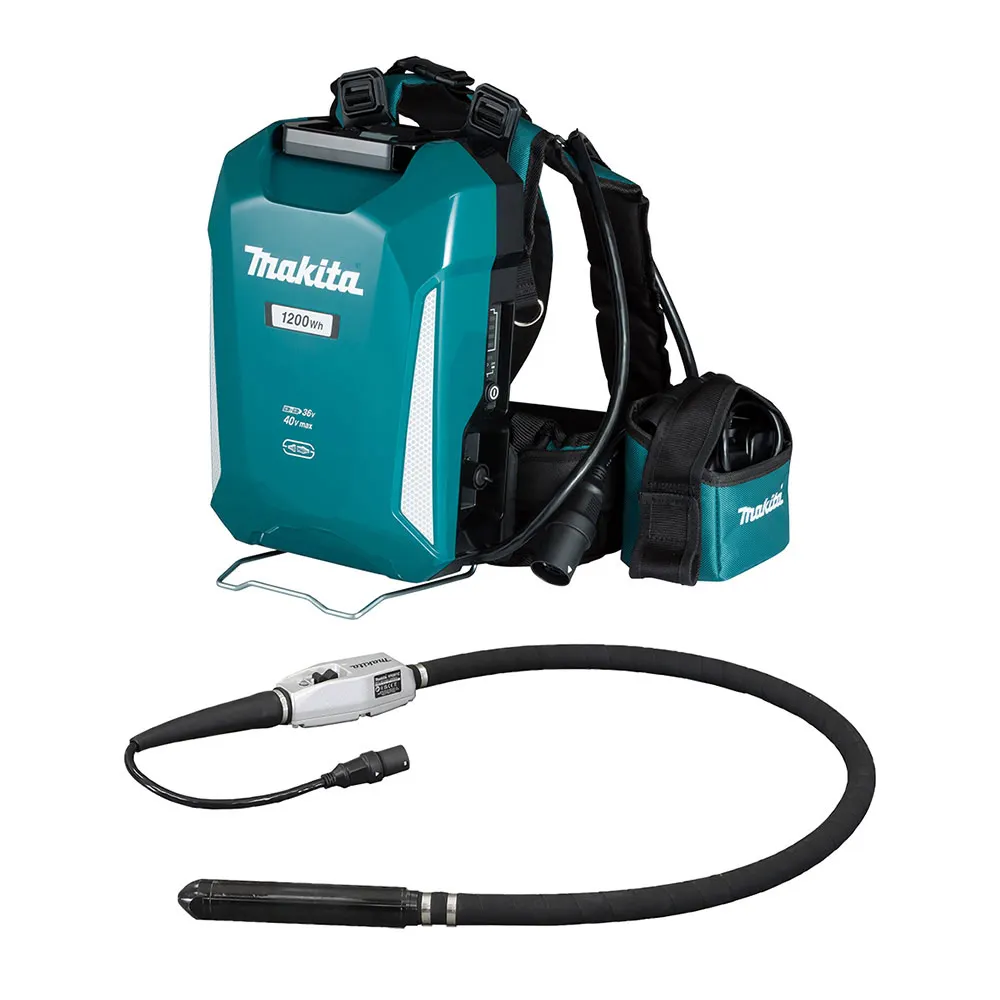 MAKITA 40V Max Direct Connect 43mm Diameter 1500mm Concrete Vibrator Kit VR001CX3