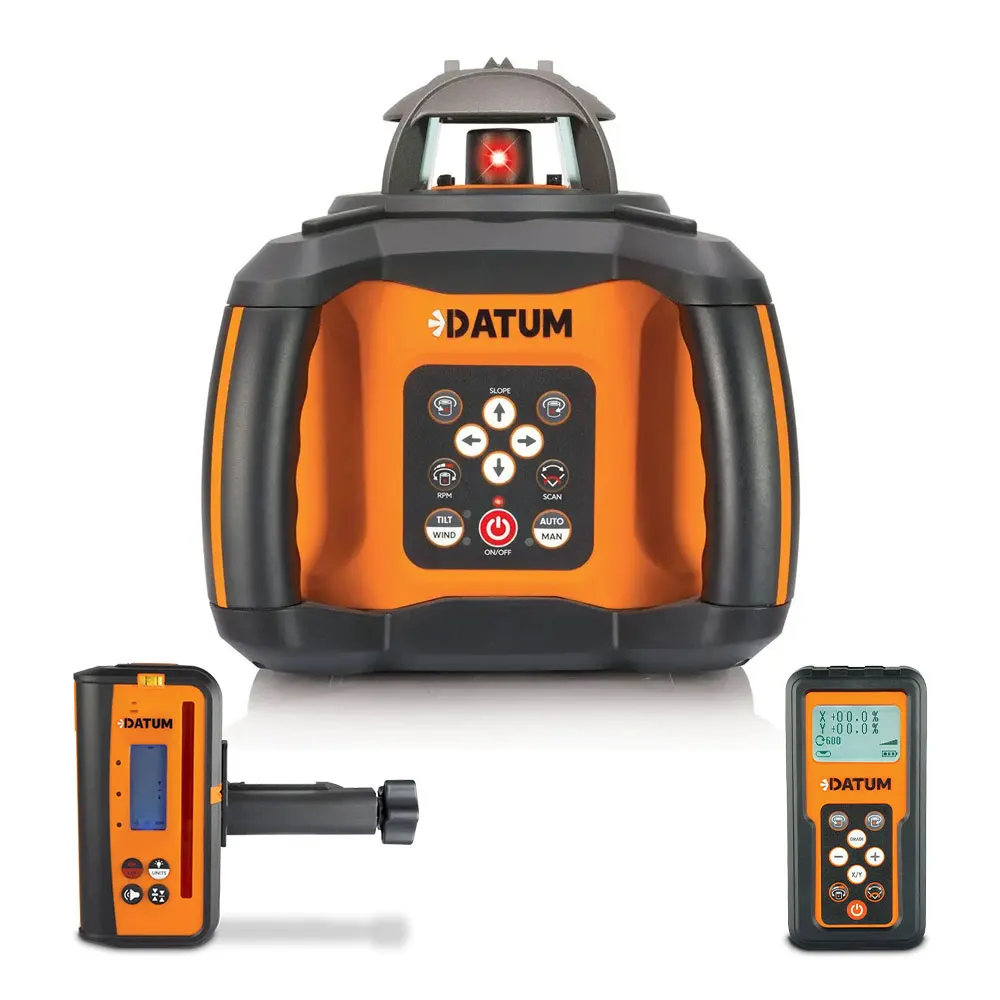 DATUM 800m Dual-Grade Rotary Laser Level Red DTR80R