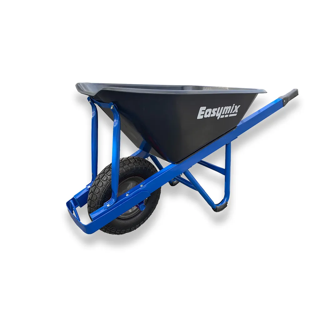 EASYMIX Extra Heavy Duty Poly Tray Wheelbarrow W900P-HSBNGS