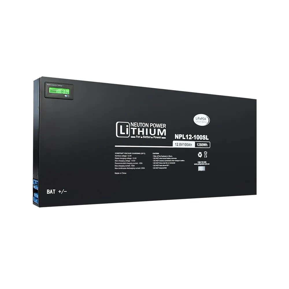 NEUTON POWER 12V 100Ah Deep Cycle Slimline Lithium Battery HB01-NPL-12-100