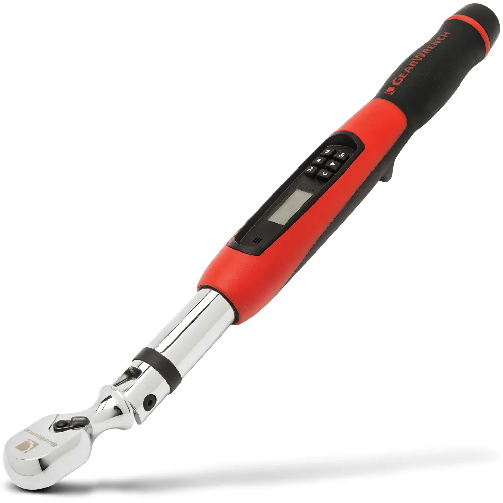 GEARWRENCH 3/8inch Flex Head Electronic Torque Wrench w/ Angle 10-100 ft/lbs 85078