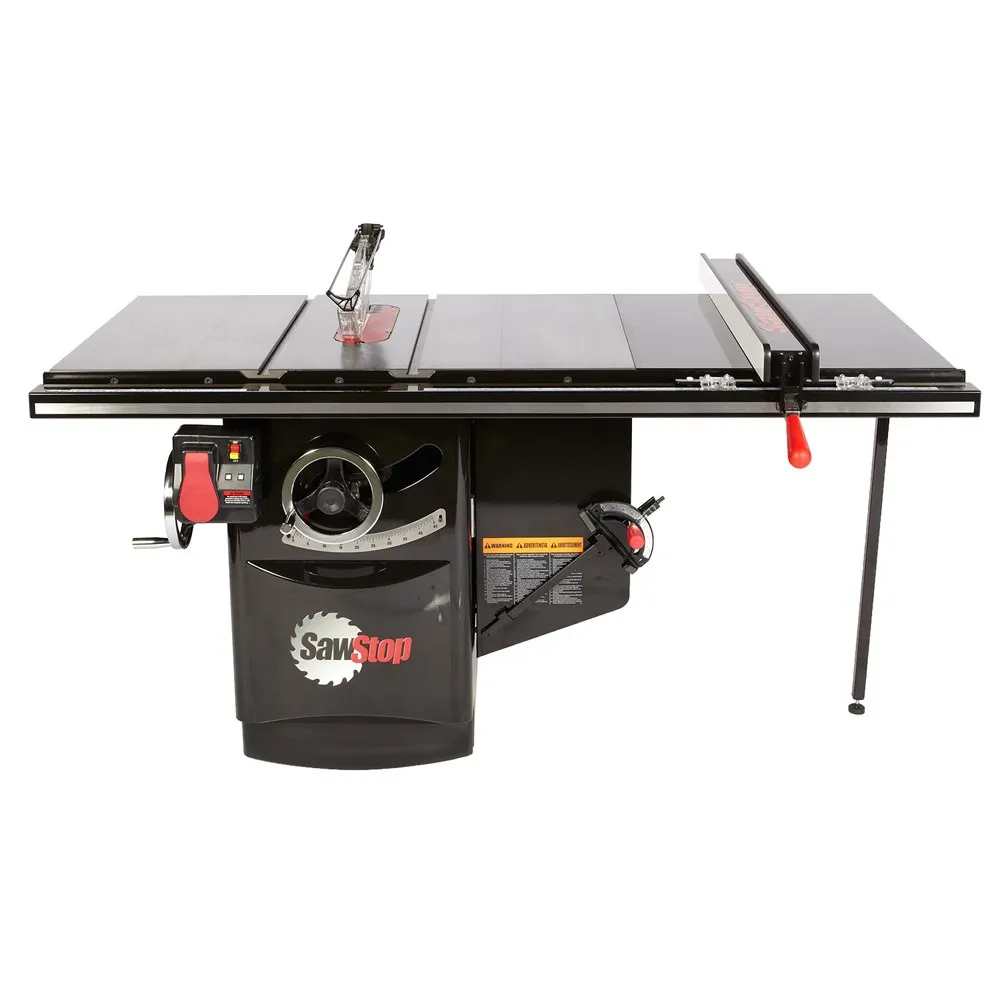 SAWSTOP 3 Phase Industrial Saw with 36inch Industrial Fence SST-ICS36TGLIDE3