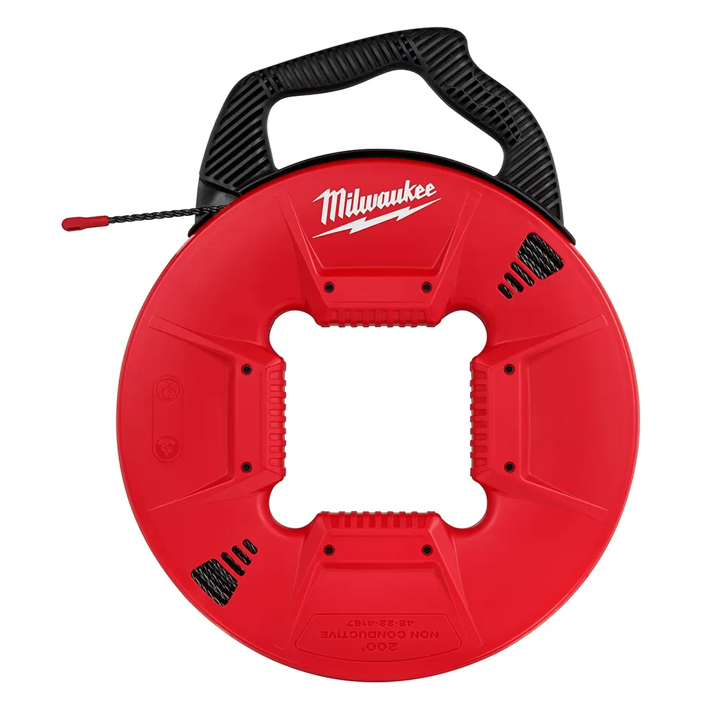 MILWAUKEE 60m/200ft Polyester Fish Tape Plastic Tip 48224167