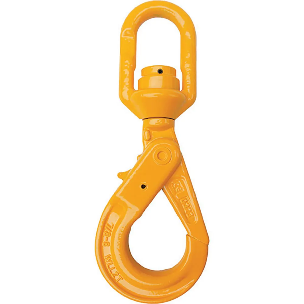 ITM 20mm Chain Size Ball Bearing Eye Swivel Self Locking Hook TM9804-03220
