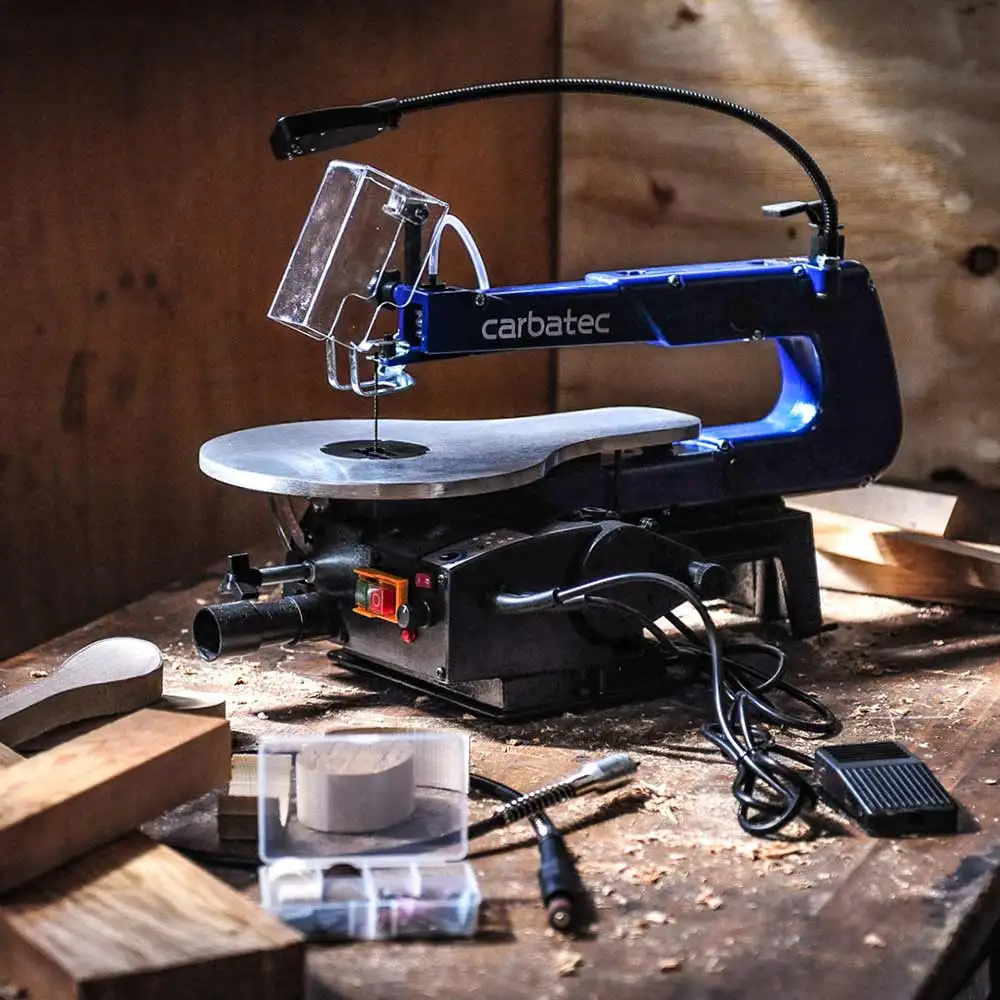 CARBATEC 400mm Scroll Saw with Rotary Carving Attachment SS-400H