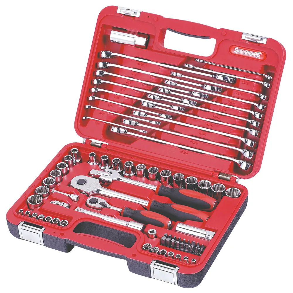 SIDCHROME 79 Piece MET/AF Socket & Spanner Set SCMT10800