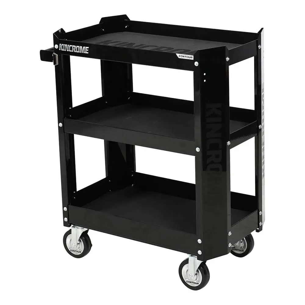 KINCROME 29" 3 Tier Contour Tool Cart Black K72903B