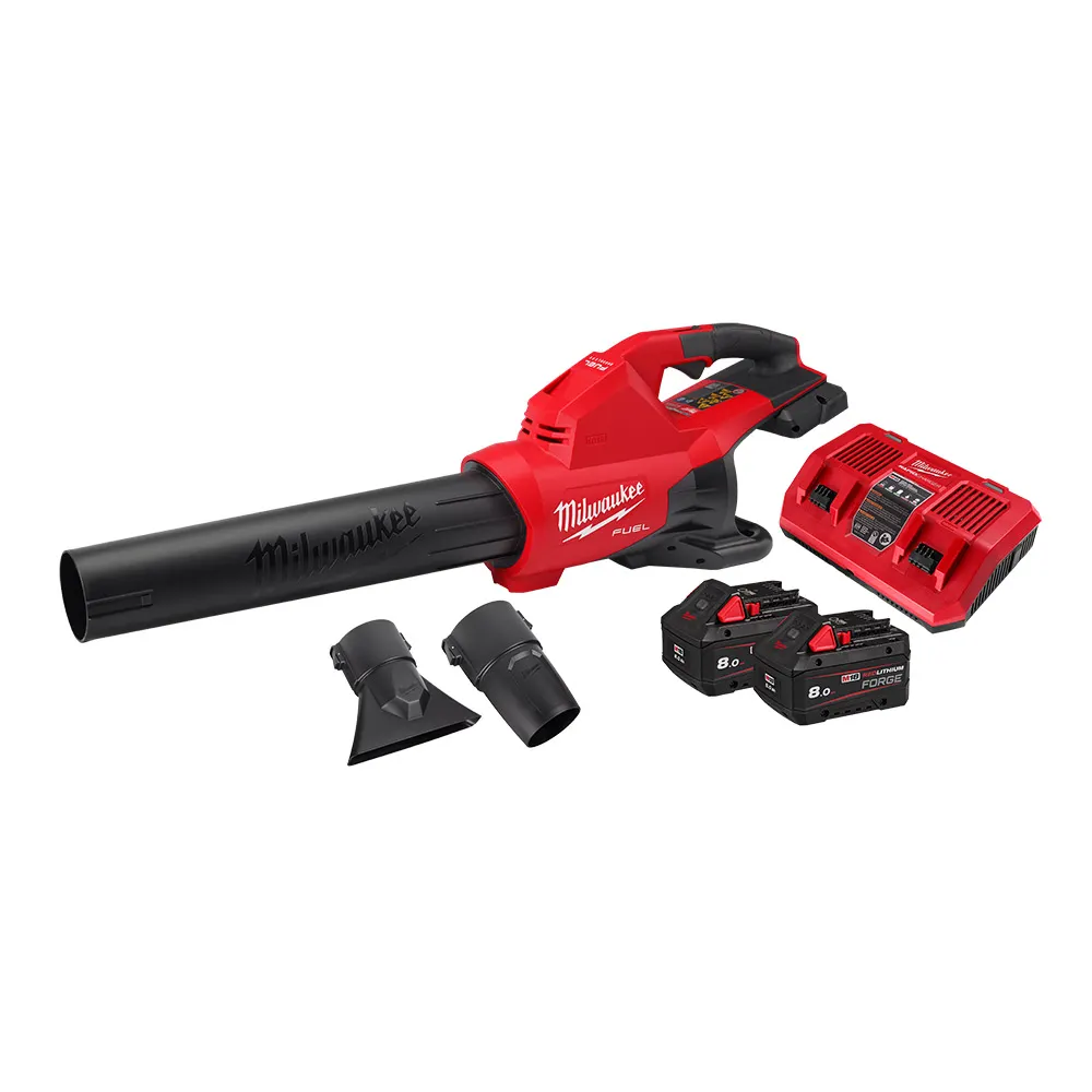 MILWAUKEE 18V REDLITHIUM FORGE 2 X 8ah Dual Battery Charger Blower Kit M18F2BL802F