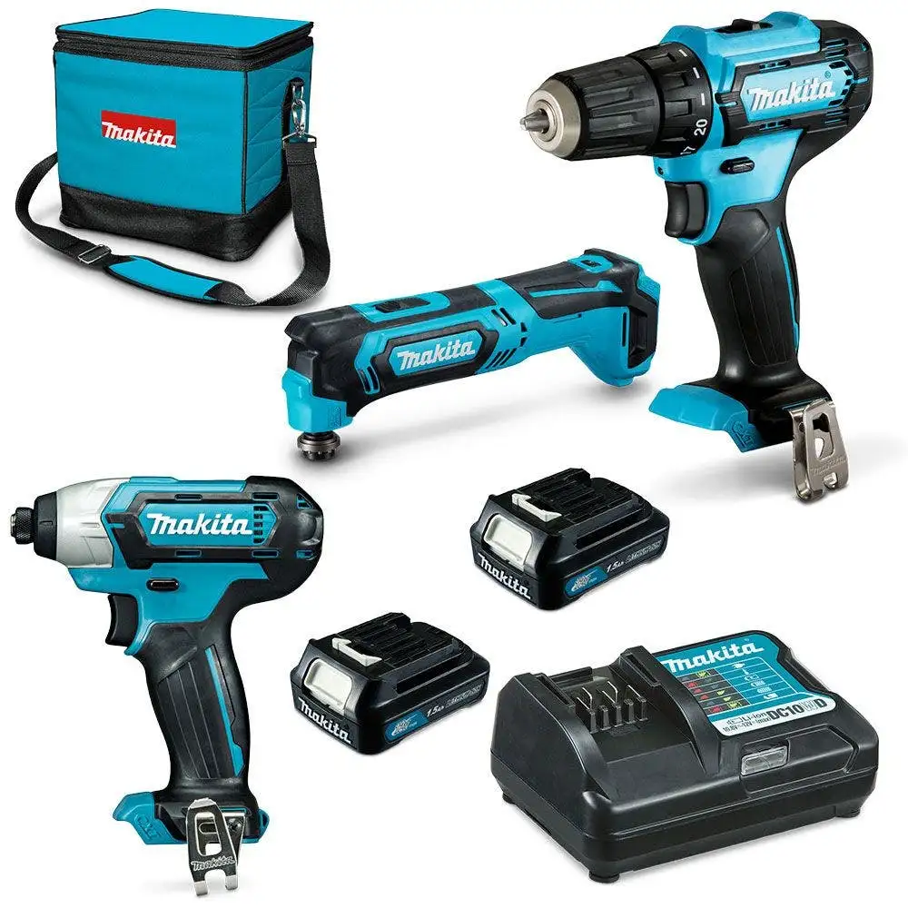 MAKITA 12V 3 Piece 2 x 1.5Ah Combo Kit CLX307