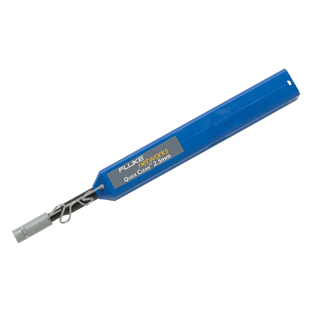 FLUKE QuickClean Fiber Tool Cleaner for 2.25mm SC/ST/FC E2000 Connectors - 5 Pack FLUQUICKCLEAN-2.5-5