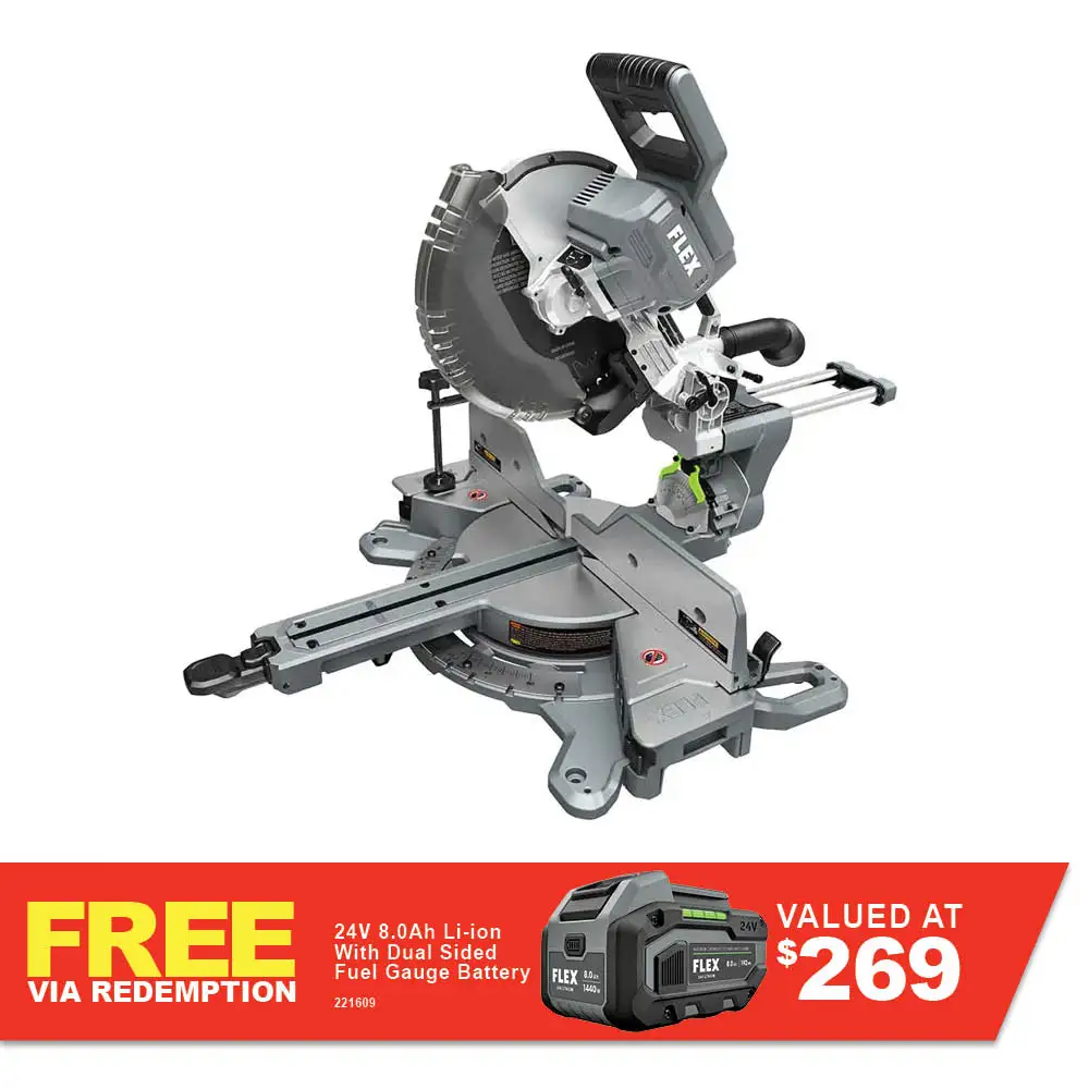 FLEX 24V 305mm Dual Bevel Slide Compound Mitre Saw Skin FXA7141A-Z