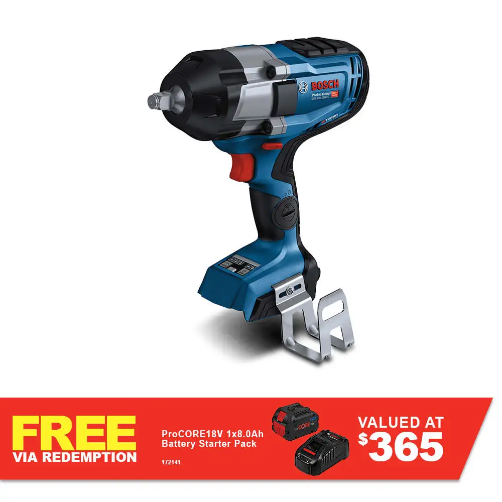 BOSCH 18V Brushless 3/4inch Impact Wrench Skin GDS 18V-1050 06019J8200