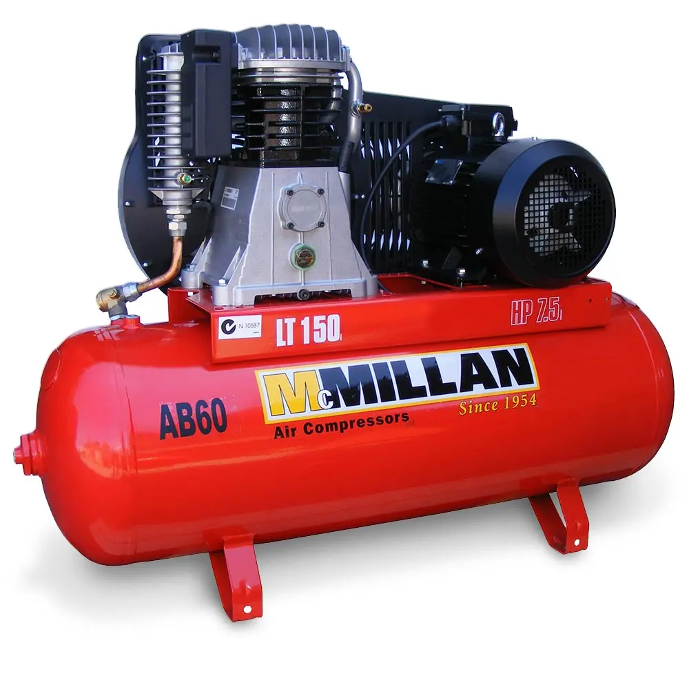 MCMILLAN 7.5HP 3 Phase 2 Stage Air Compressor AB60