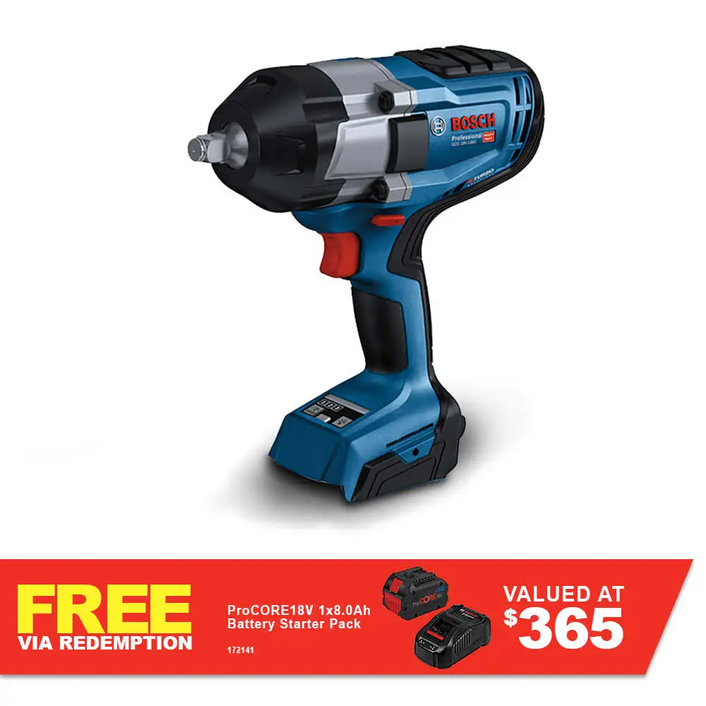BOSCH 18V BITURBO Brushless 1/2" High Torque Impact Wrench Skin 06019J8300