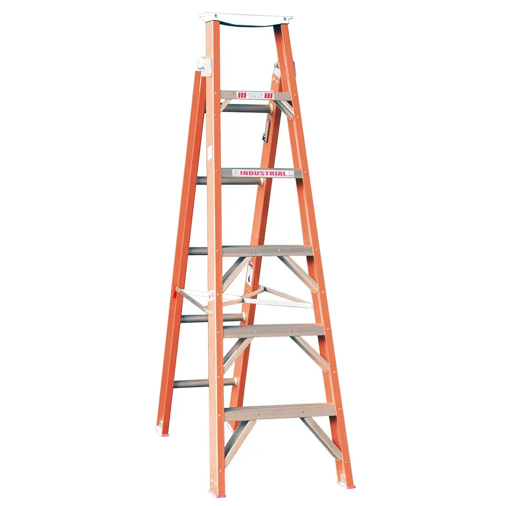 INDALEX 135kg Trade 1.8m - 3.2m Fibreglass Dual Purpose Ladder TRDDPF6