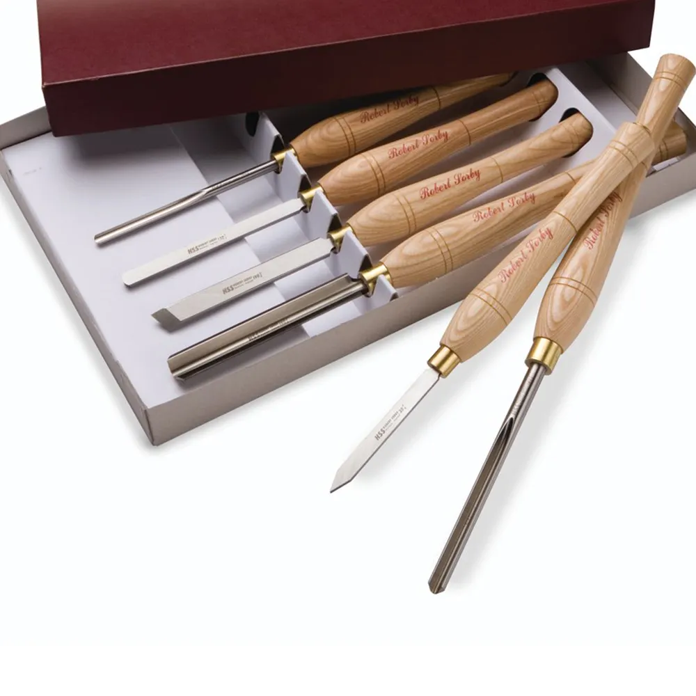 ROBERT SORBY 5pc Wood Turning Chisel Set with Case RSB-A52HS5T
