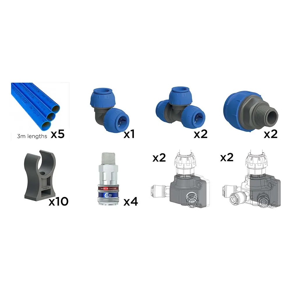 MASTER Q 15m x 22m 2 x dual outlet 315 series Nitto eSafe add on pack MQUICKPLUS315