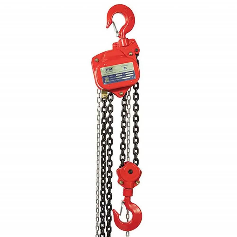 ITM 5 Tonne 3m Lift Heavy Duty Chain Block Load Limited TM9022-05006