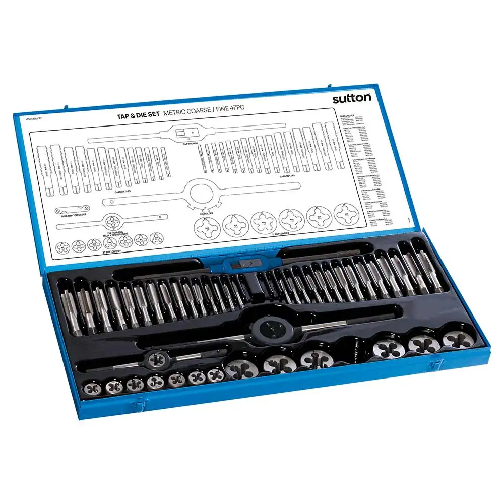 SUTTON M6-M18 Metric Tap & Die Set   - 47 Piece M500MMF47