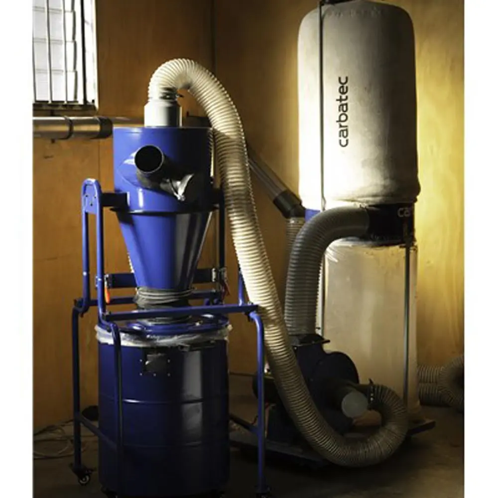 CARBATEC In-Line Cyclone Separator w/ Mobile Stand CDC-INLINE-02