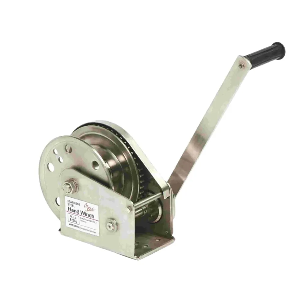 OZBLOK 1200-600kg Stainless Steel Brake Winch BWOZSS1200