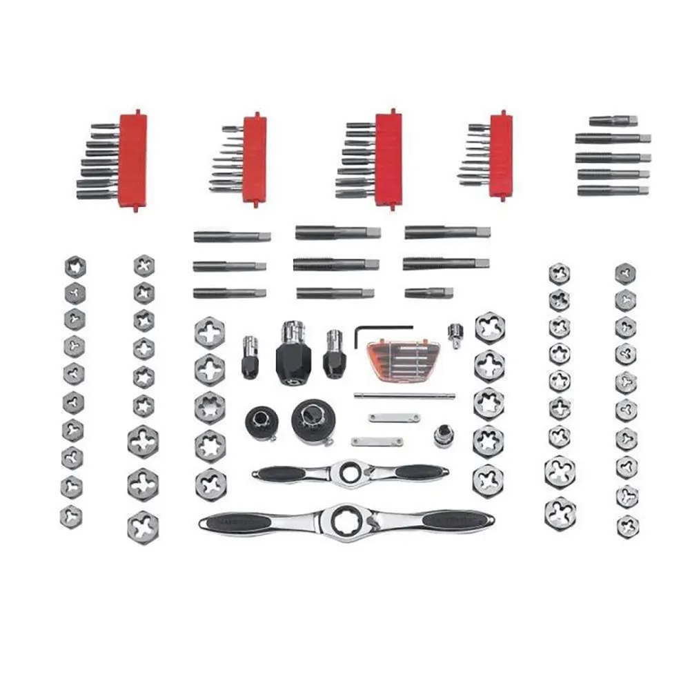 GEARWRENCH 114 Pc. Metric & SAE Ratcheting Tap and Die Set 82812