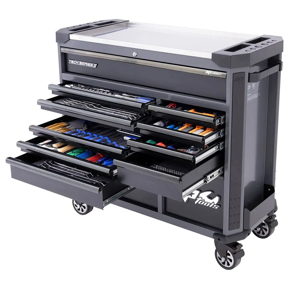 SP Tools Metric/SAE Diamond Black Roller Cabinet Tool Kit - 369 Piece SP50765D