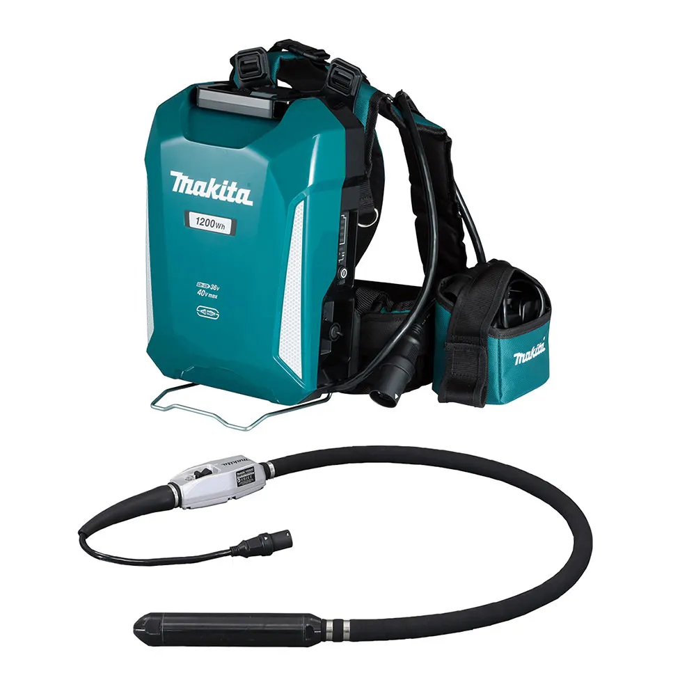 MAKITA 40V Max Direct Connect 52mm Diameter 1500mm Concrete Vibrator Kit VR003CX3