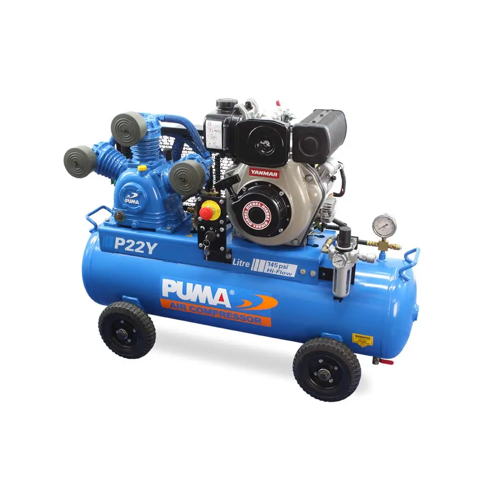 PUMA 4.7HP 440L/min Yanmar Diesel Electric Start Compressor PUP22YES