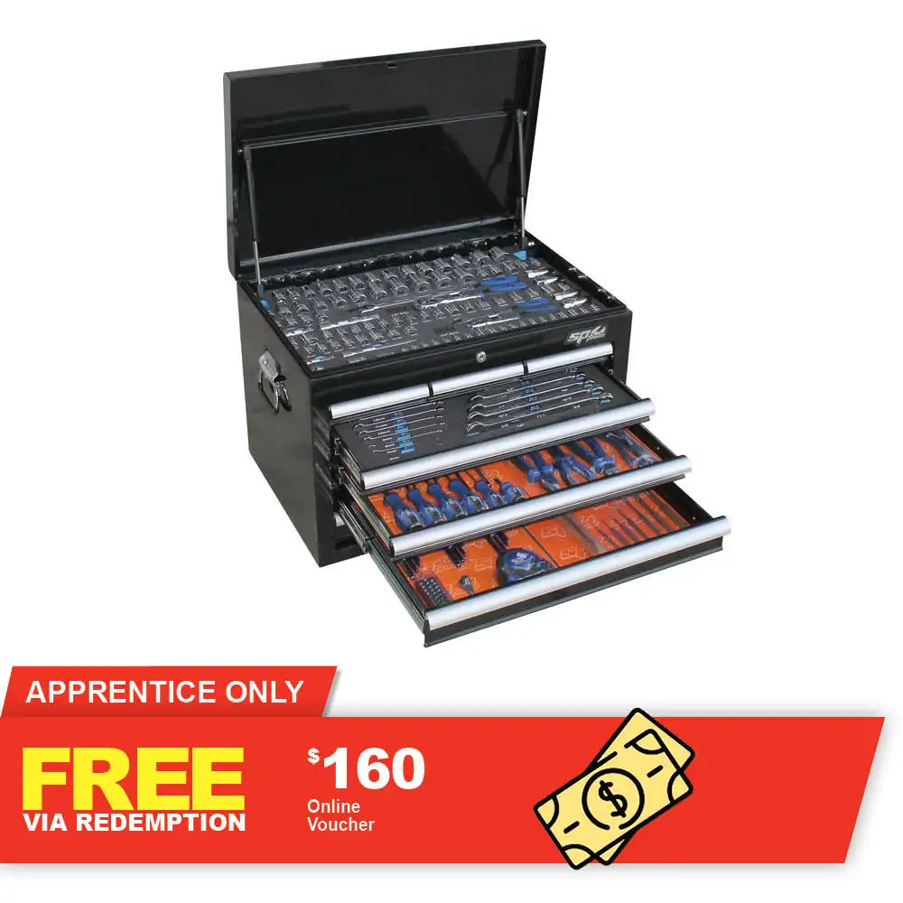 SP TOOLS 211 Piece Metric SAE Custom Series Tool Kit SP50121