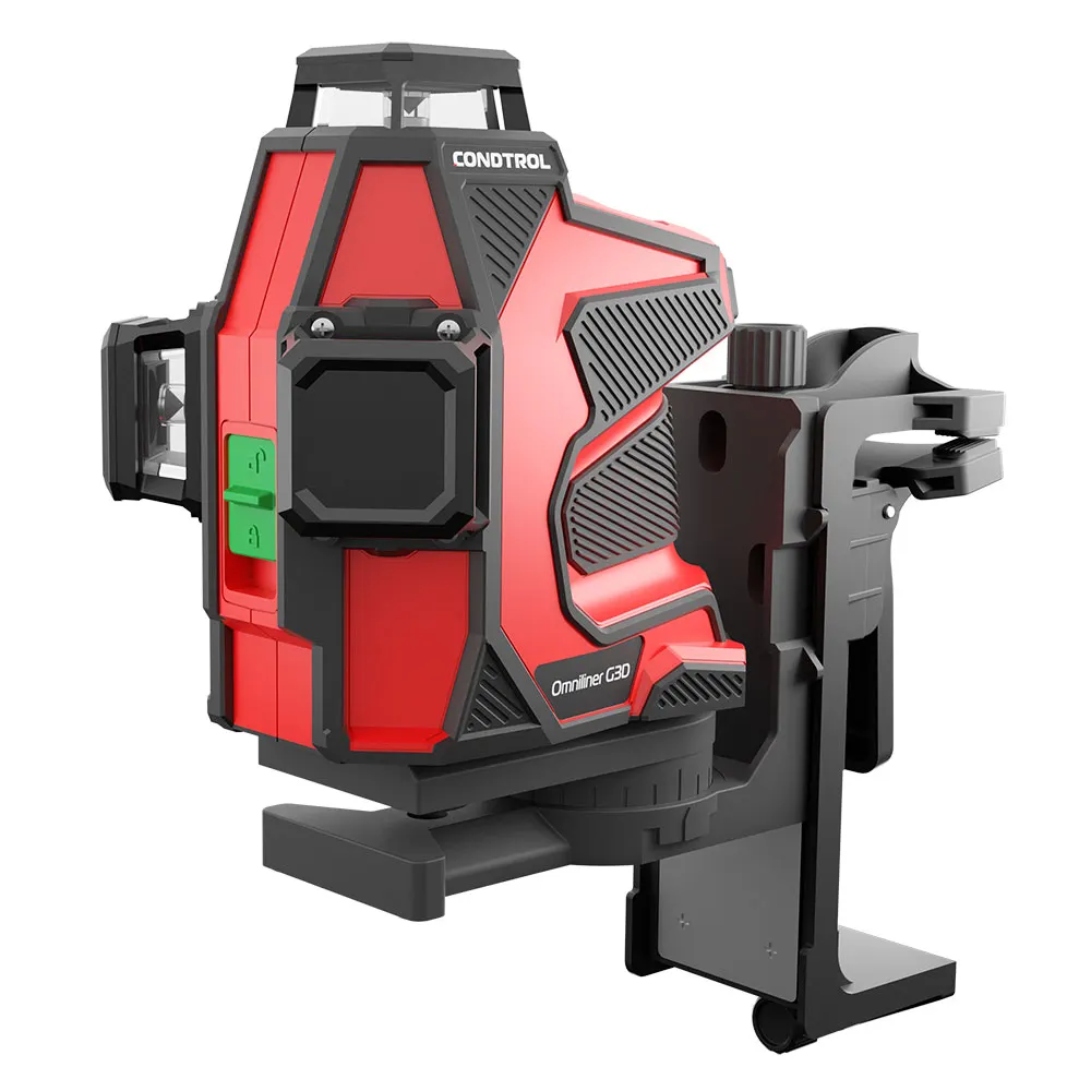 CONDTROL Omniliner 3D 3 x 360 Multiline Green Laser Level w/ Wall Mount C12406