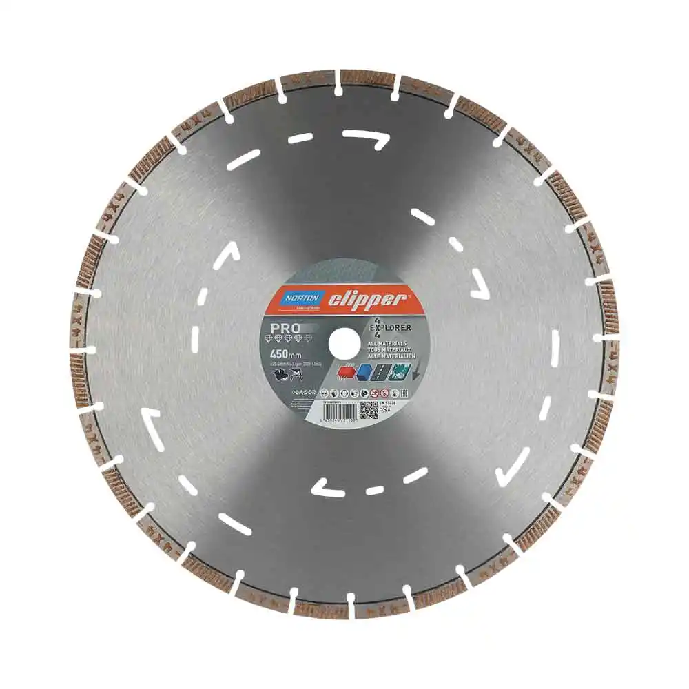 CLIPPER 450 x 25.4mm 4x4 Explorer Segmented Diamond Blade for General Purpose Cutting 70184602096