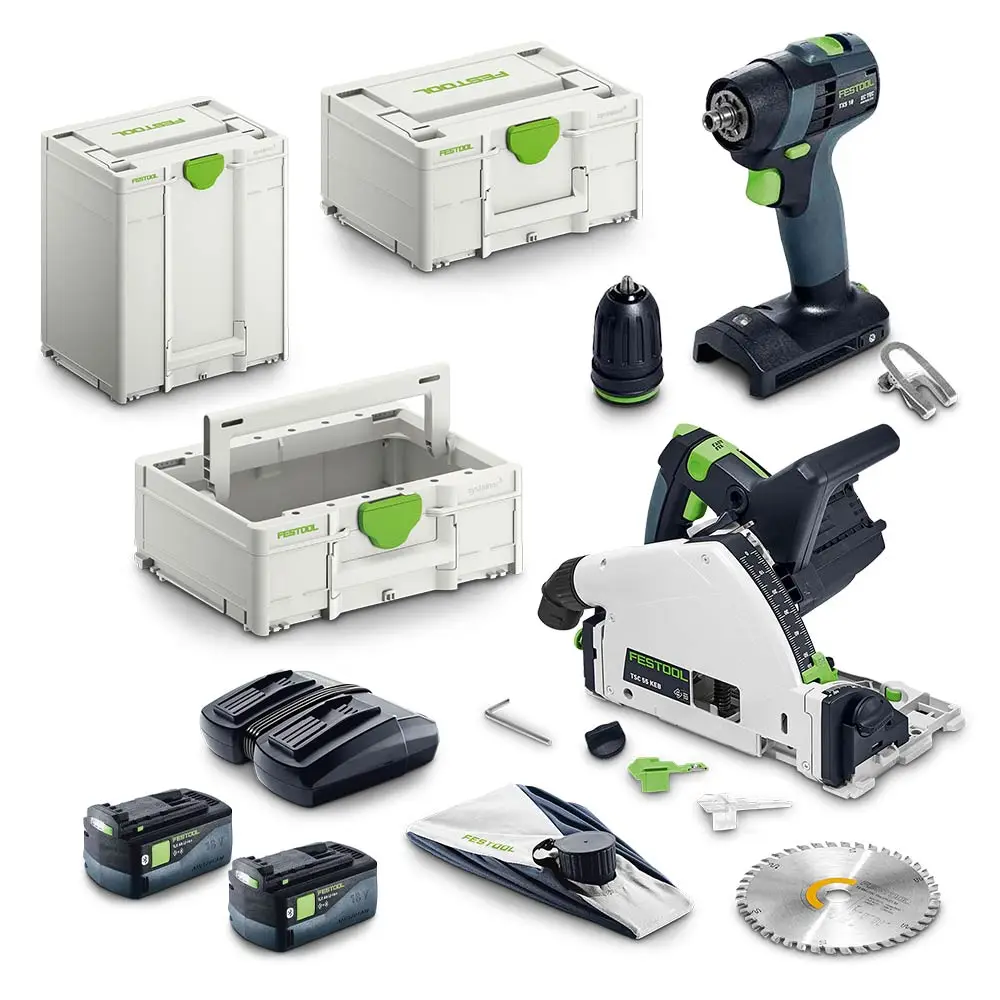 FESTOOL 18V 2 Piece 5.0Ah Li-ion Universal Combination Kit 578505