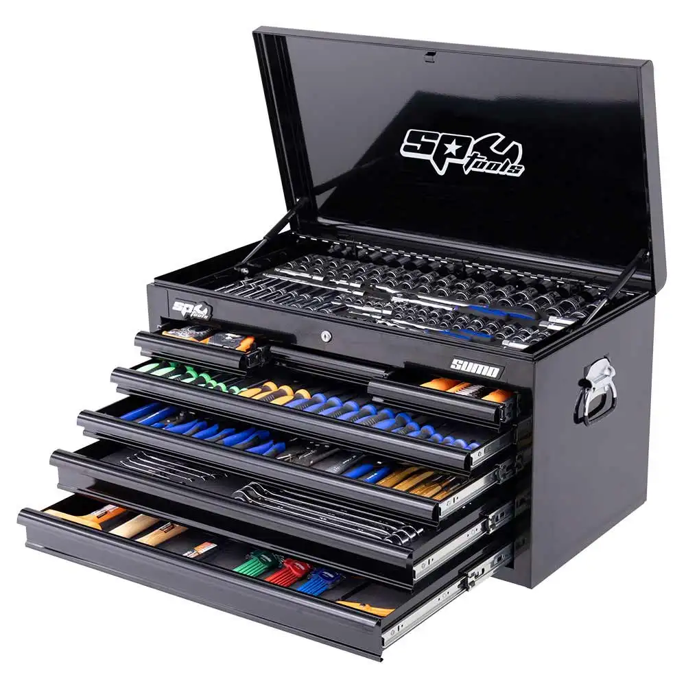 SP Tools 406 Piece Metric/SAE 7 Drawer Sumo Tool Kit - Black SP50170