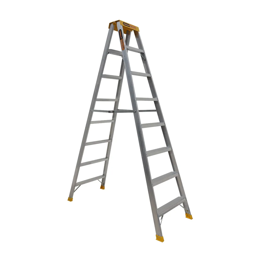 GORILLA 2.4m 150kg Pro-Lite 8 Step Double-Sided Aluminium Step Ladder SM008-PRO