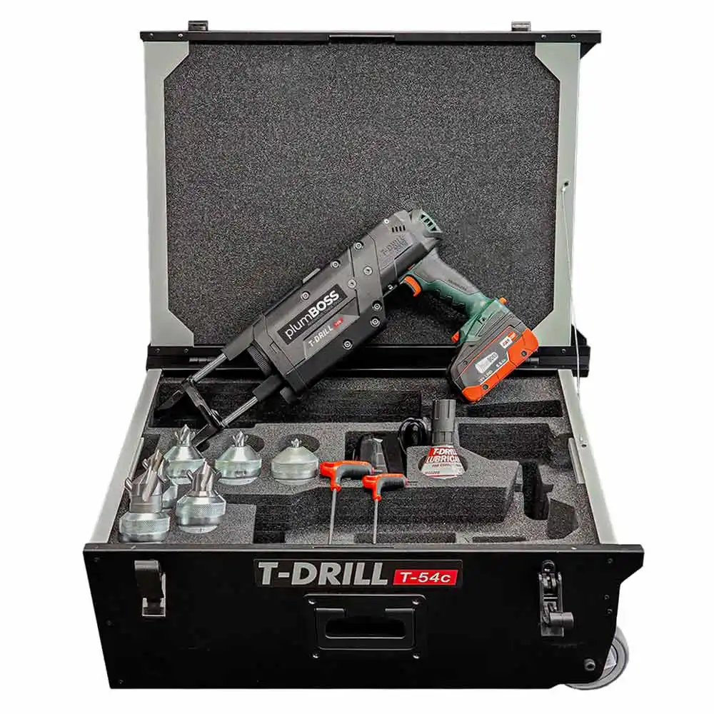 PLUMBOSS 13-43mm 1/2-2inch Powered Brandforming T-Drill Kit BFK54CU