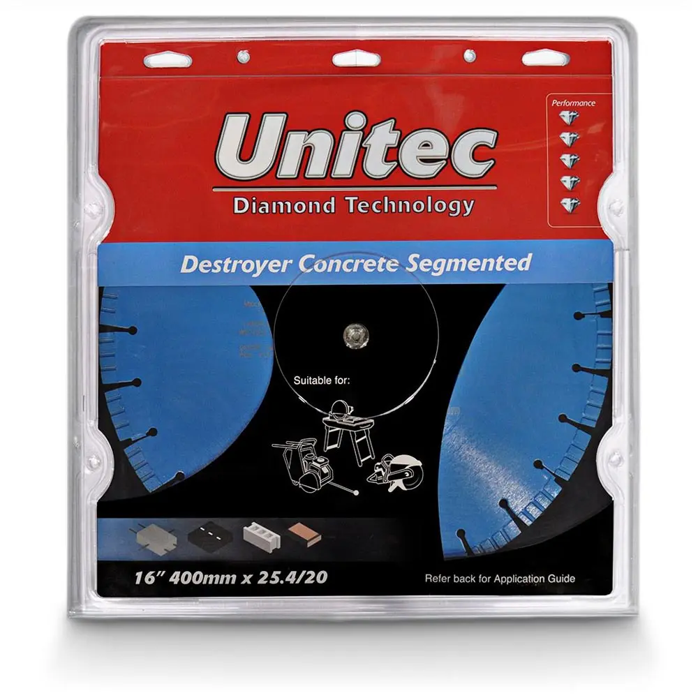 UNITEC 350mm Segmented Diamond Blade for General Purpose Cutting - DESTROYER U-14LTS12C