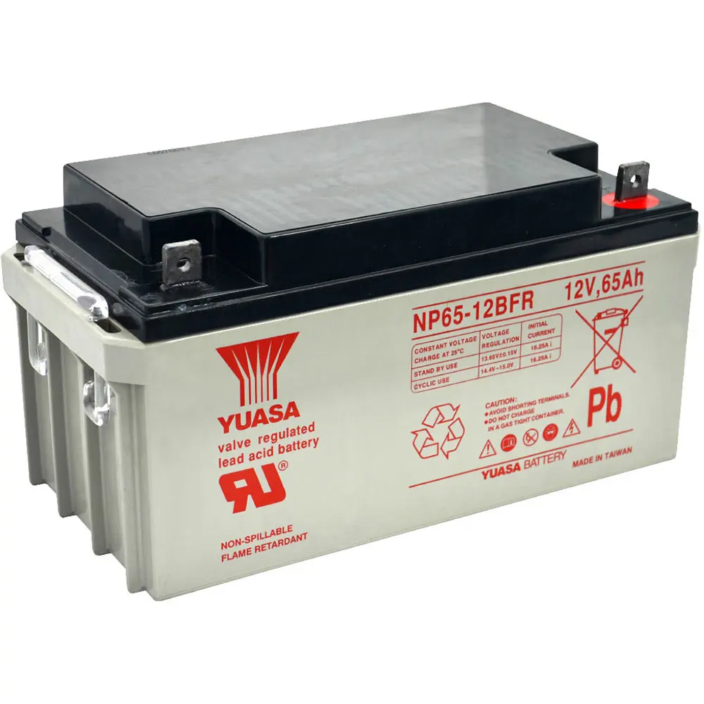 YUASA NP (VRLA) 12V 65Ah NP65-12B FR M6 VRLA Car Battery 175014