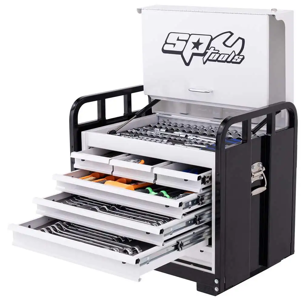 SP Tools 382 Piece Metric/SAE 7 Drawer HD Field Service Tool Kit - Black SP50215