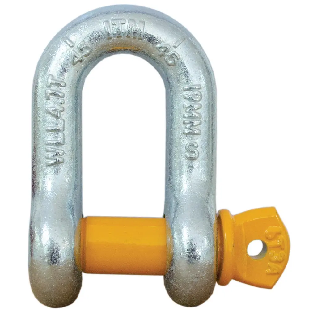 ITM 35T 50mm Body Yellow Pin GS Screw Pin Dee Shackles TM9200-35050