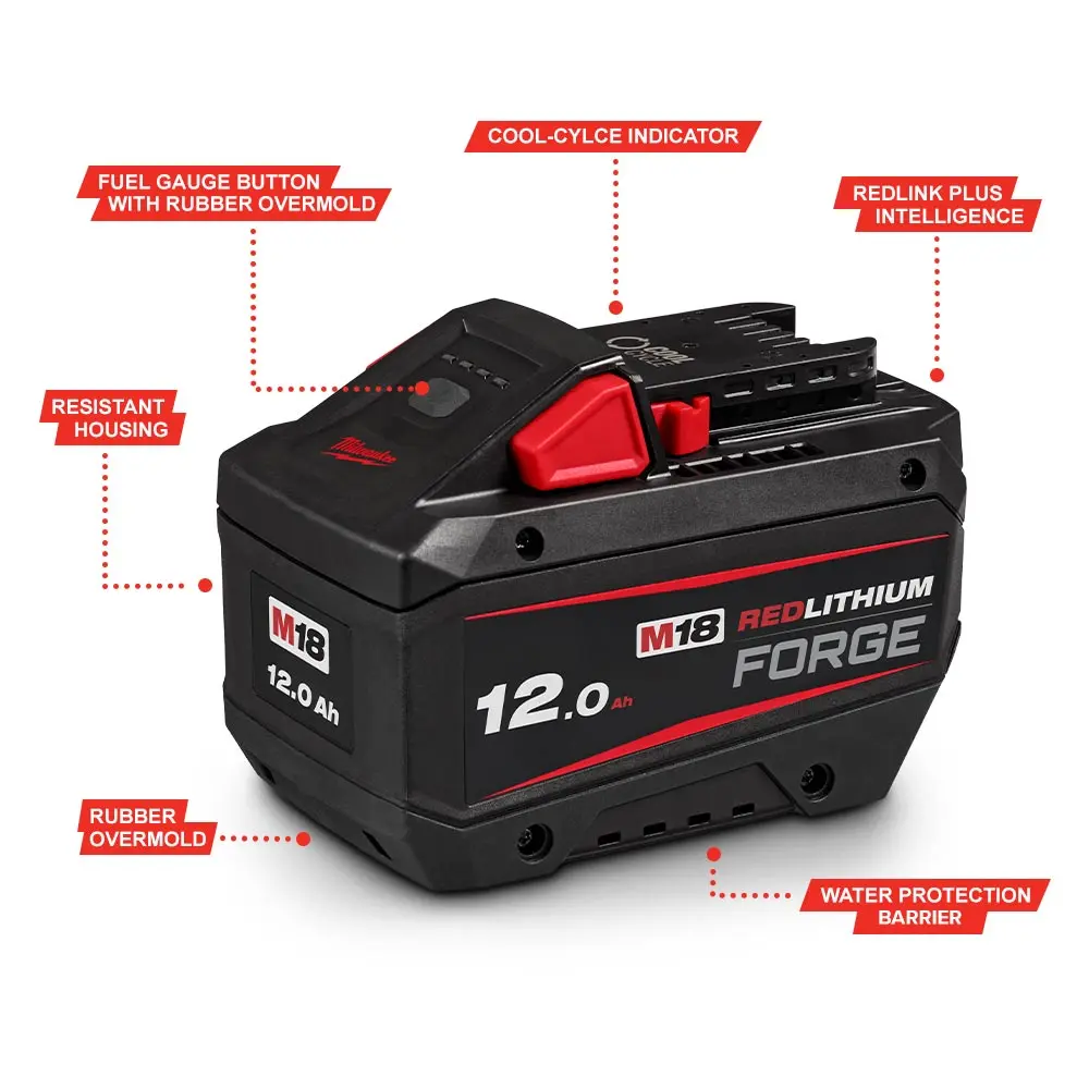 MILWAUKEE 18V Redlithium Forge 12.0Ah Battery M18FB12