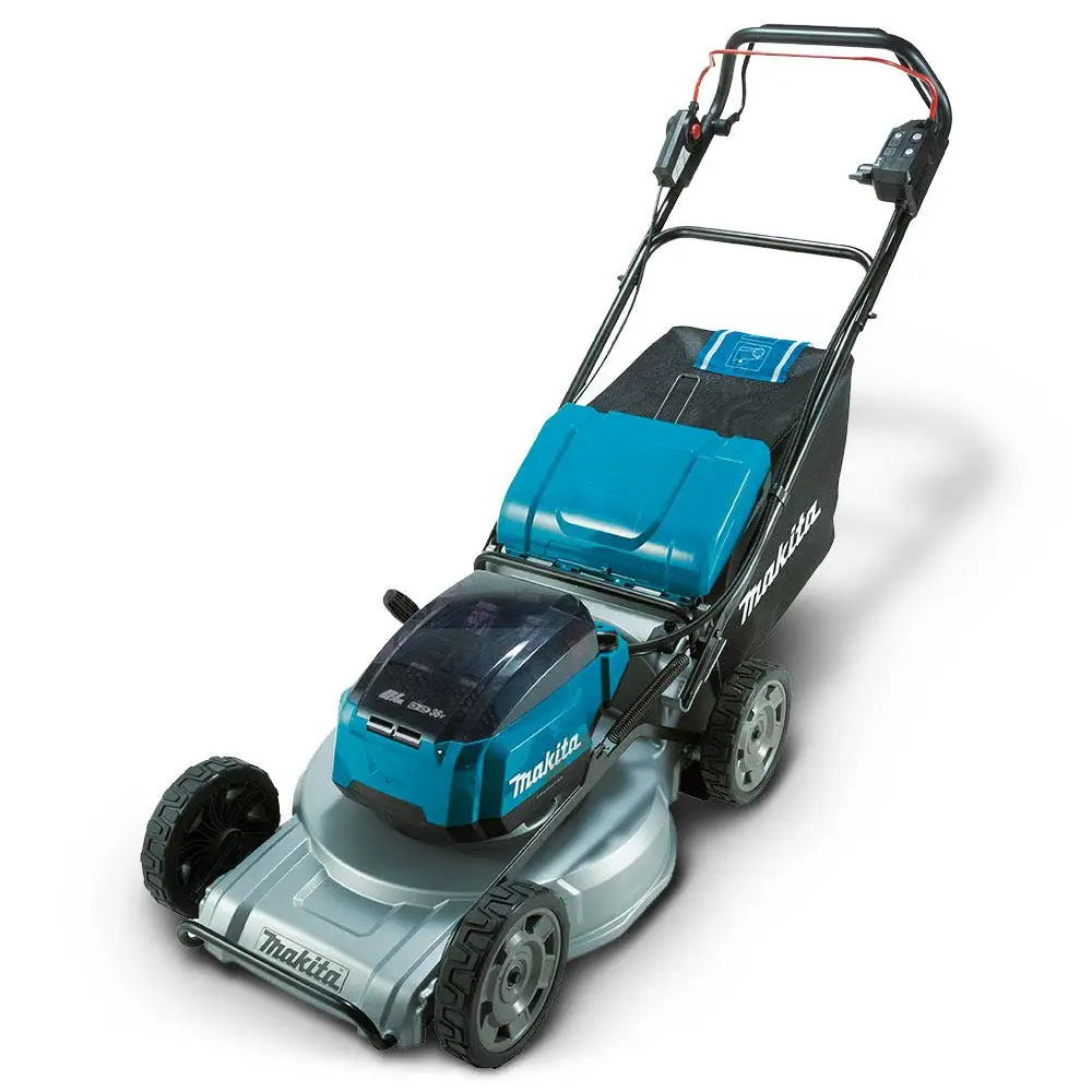 MAKITA 18V x 2 Brushless 4 x 6.0ah Self-Propelled Lawn Mower Kit DLM537PG4X